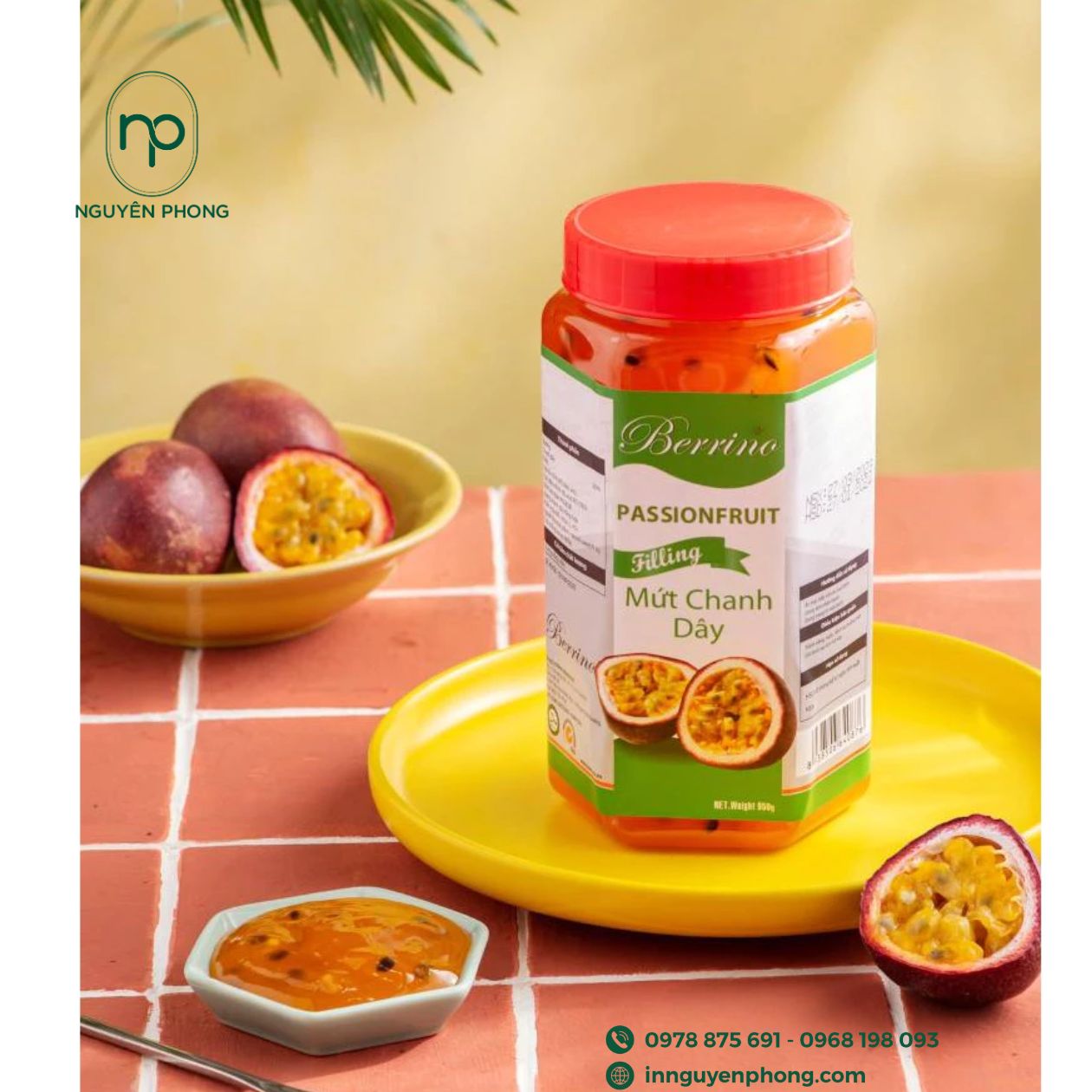 Tem nhãn sản phẩm chanh dây
